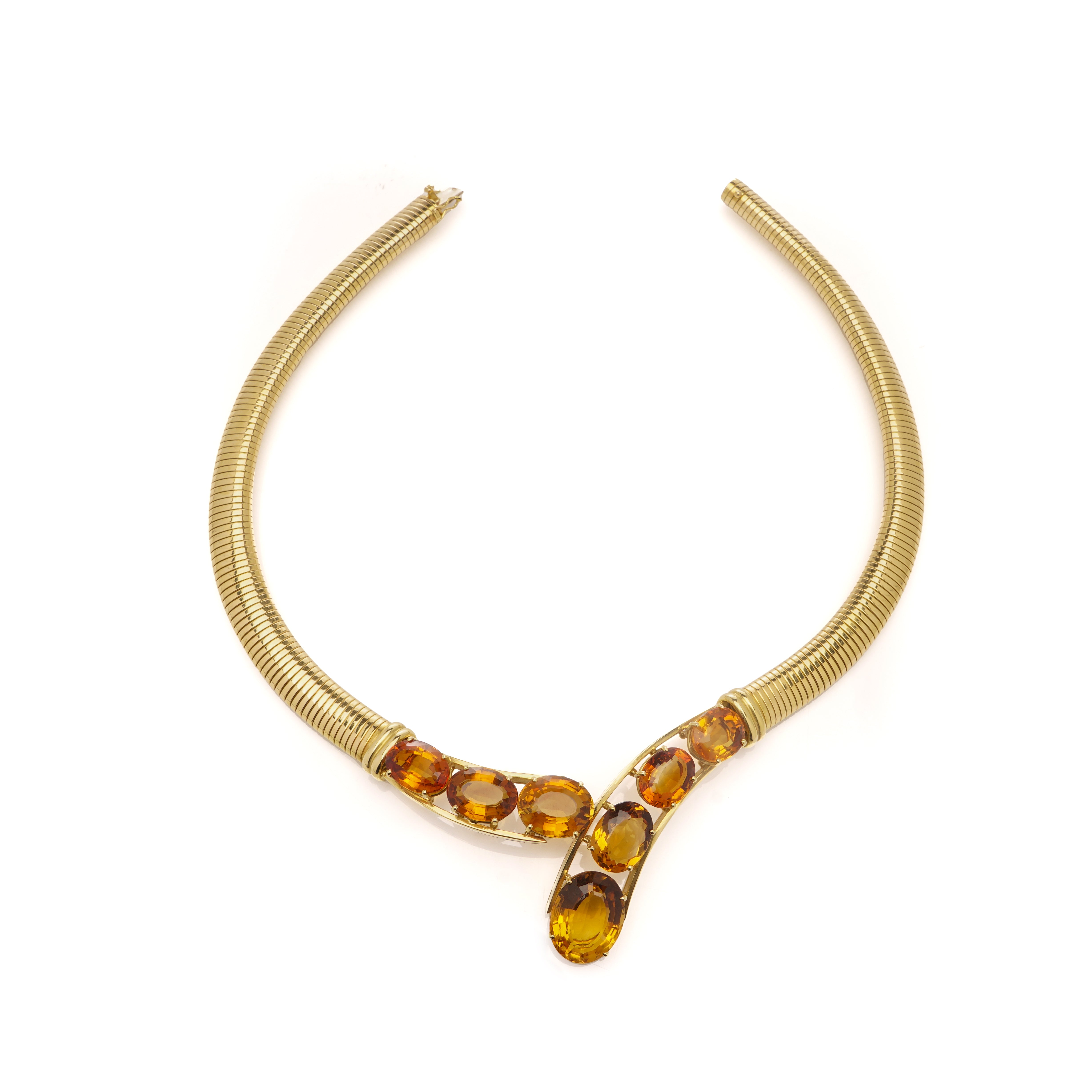 Citrine & Gold Collar Necklace - Wildsmith Jewellery