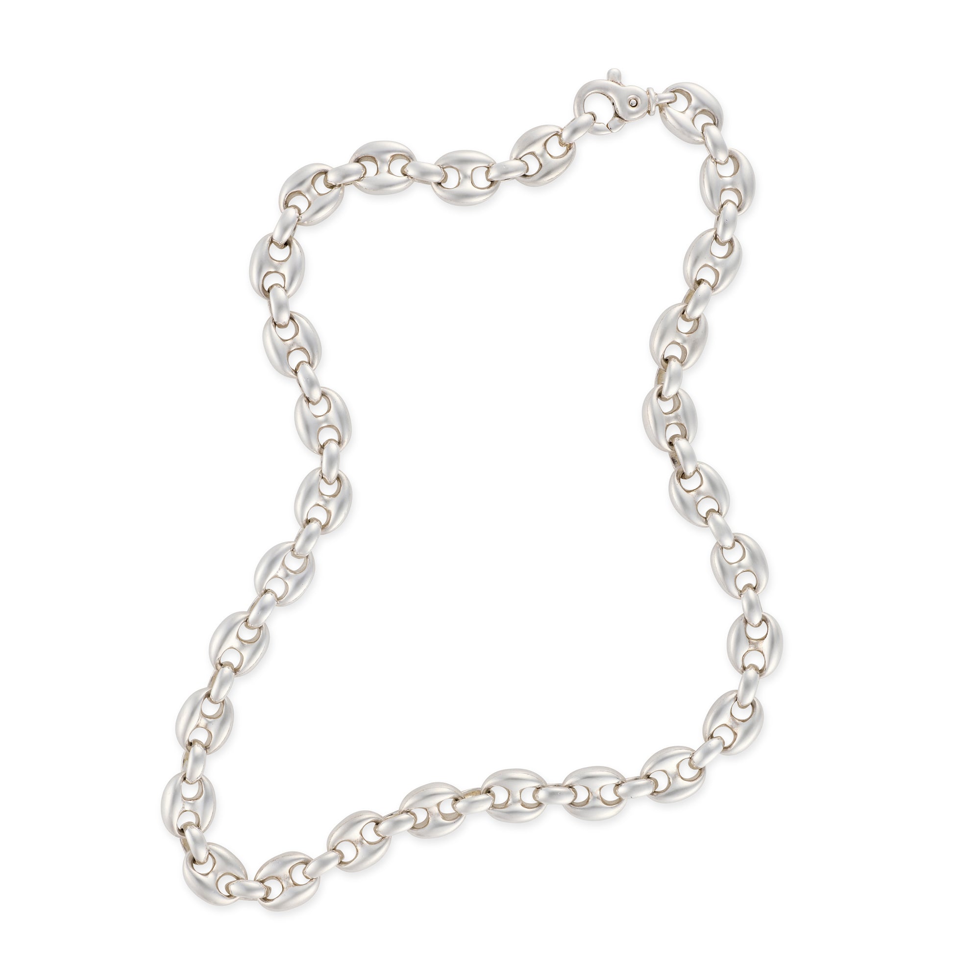 Solid Silver Ship Link Necklace - Wildsmith Jewellery