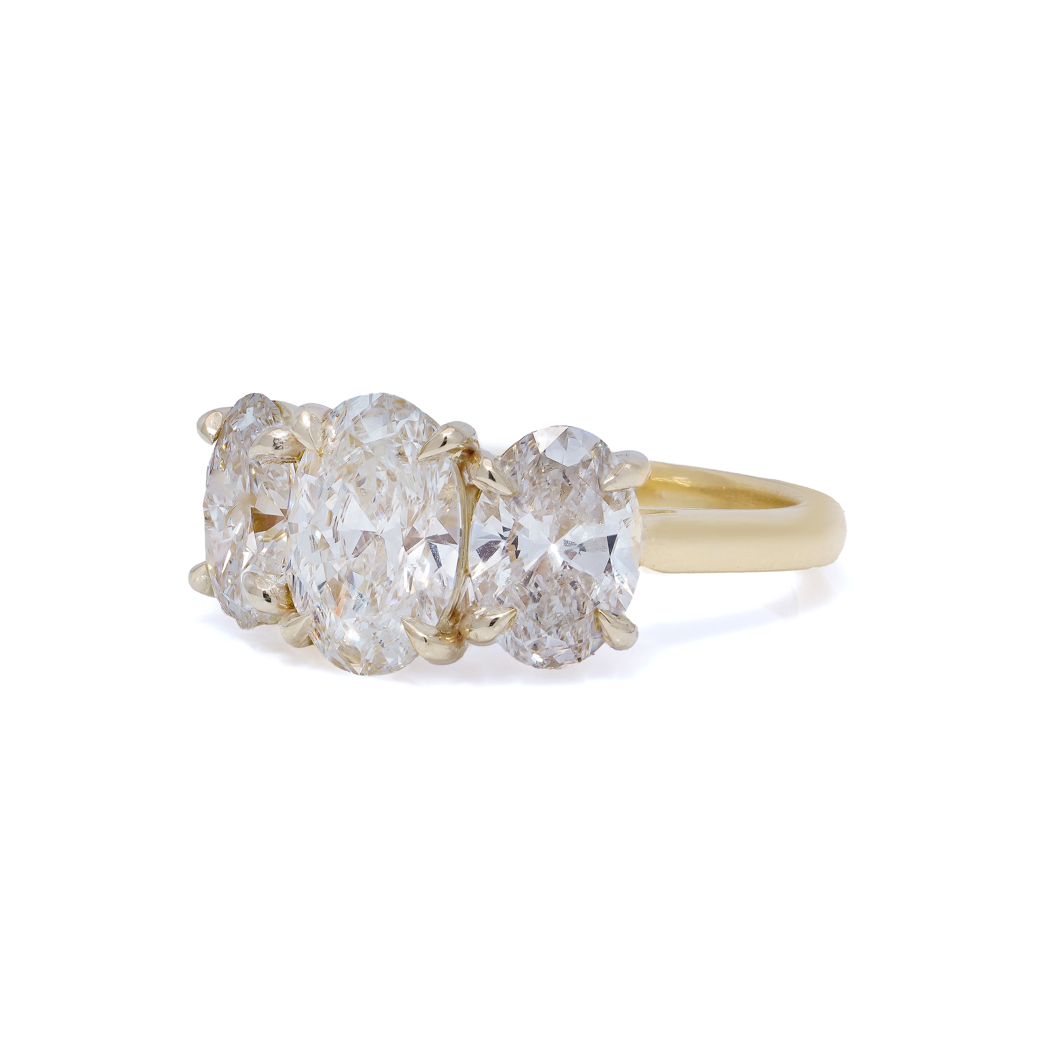 Oval Diamond Three Stone Ring - Wildsmith Jewellery