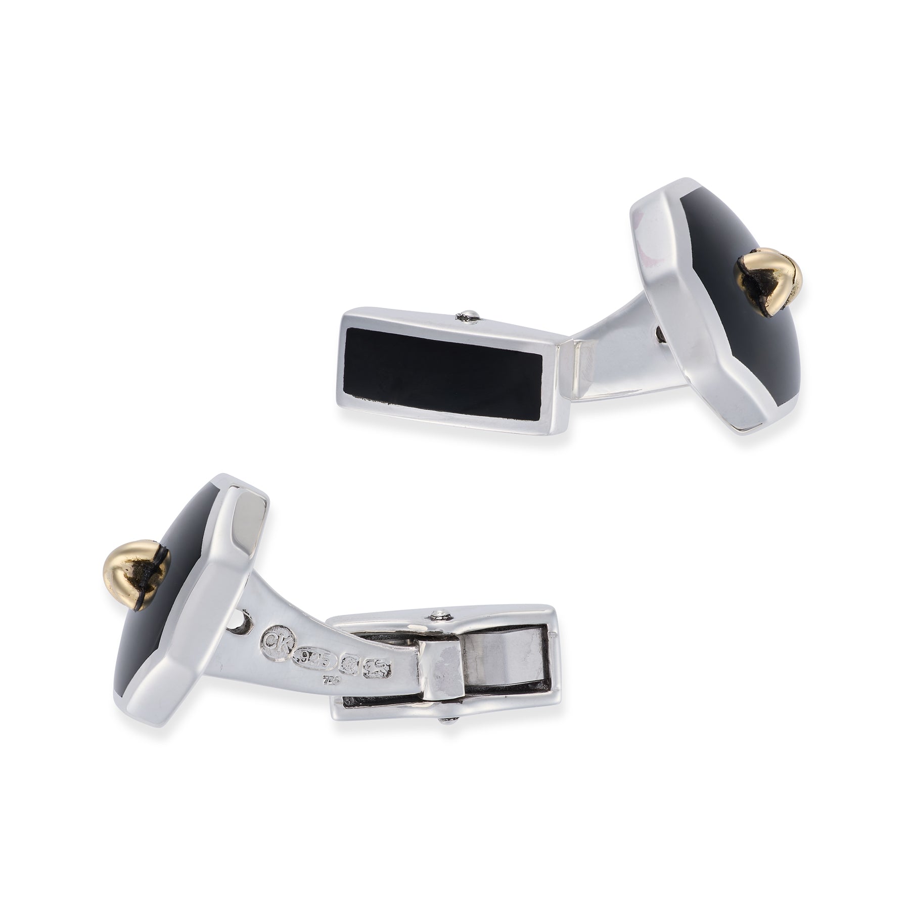 Onyx & Gold Stitch Octagonal Dress Set - Wildsmith Jewellery