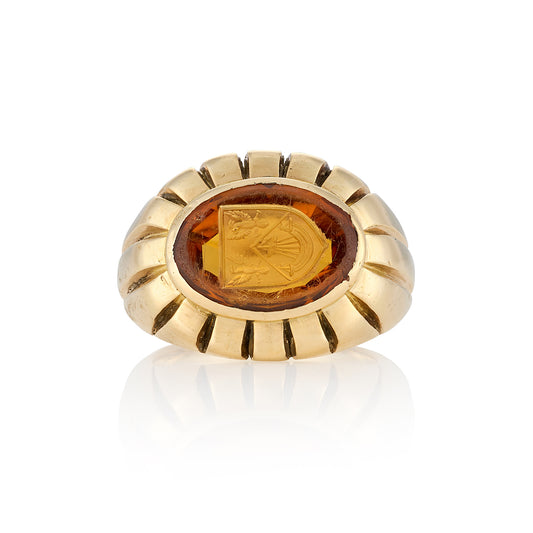 1940's Cartier London Intaglio Signet Ring