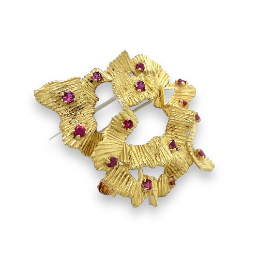 Cartier Ruby and Gold Brooch - Wildsmith Jewellery