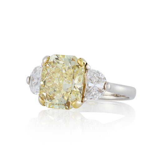 4.54cts Fancy Yellow Diamond Ring GIA Certified - Wildsmith Jewellery