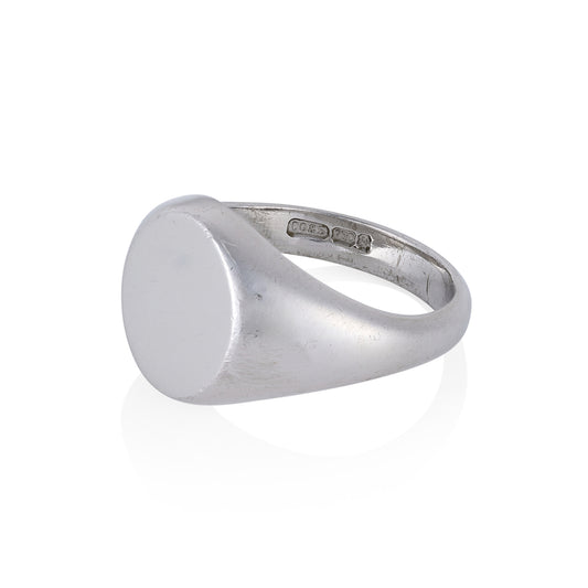 Platinum Signet Ring - Wildsmith Jewellery