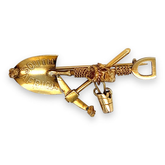 Gold Miner's Brooch - Wildsmith Jewellery