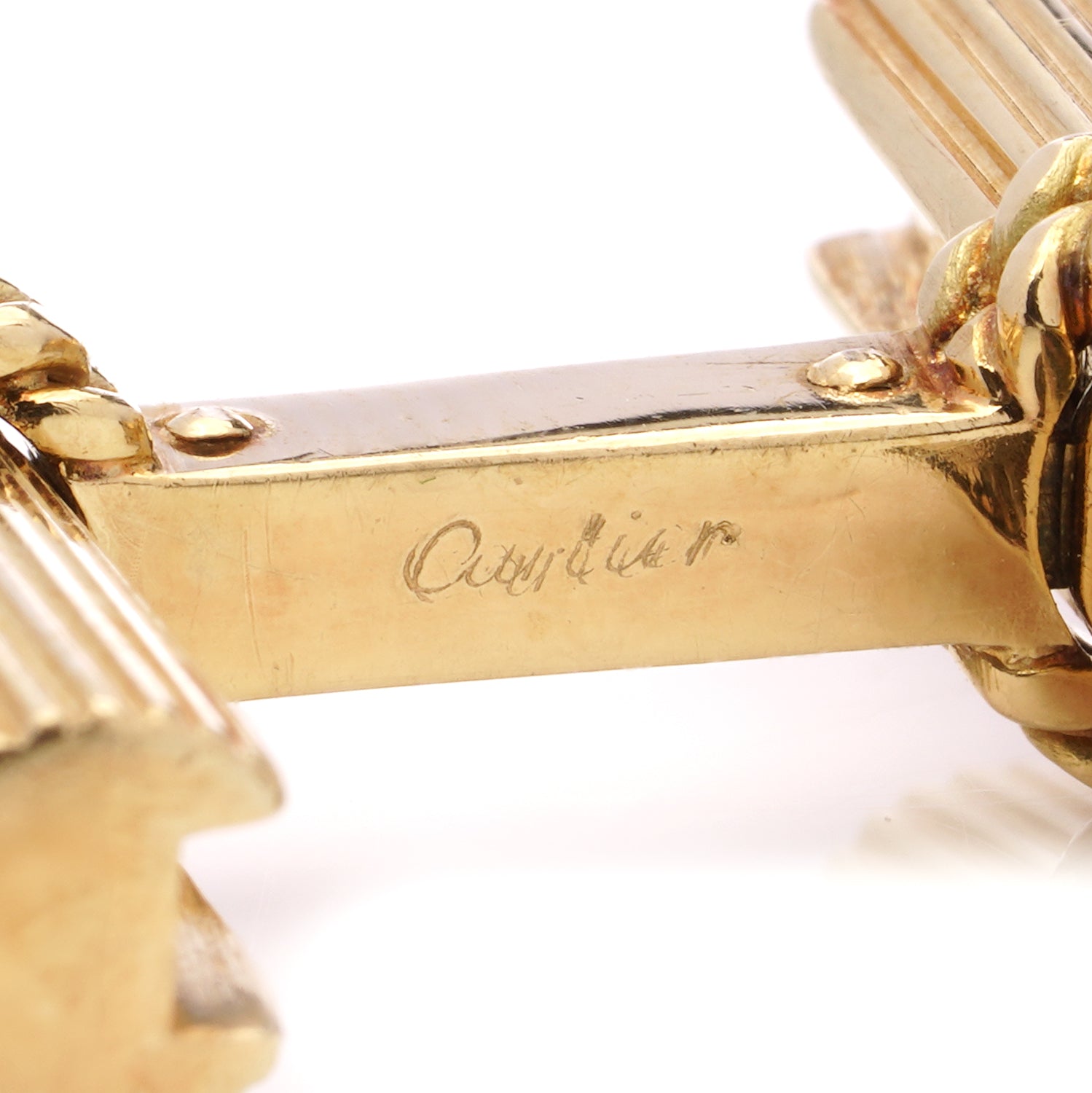18ct Gold Cartier Cufflinks - Wildsmith Jewellery