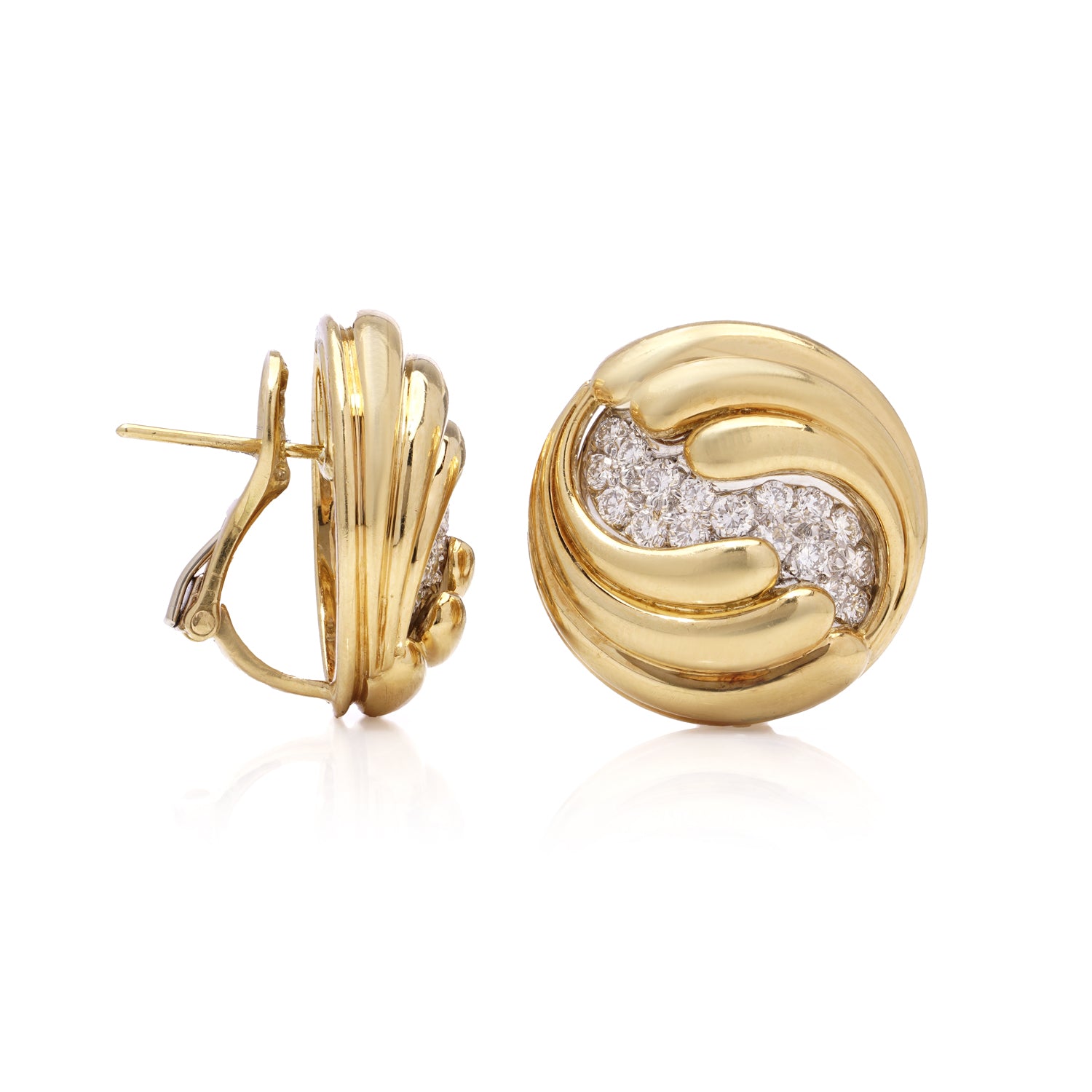 18ct Gold & Diamond Earrings - Wildsmith Jewellery
