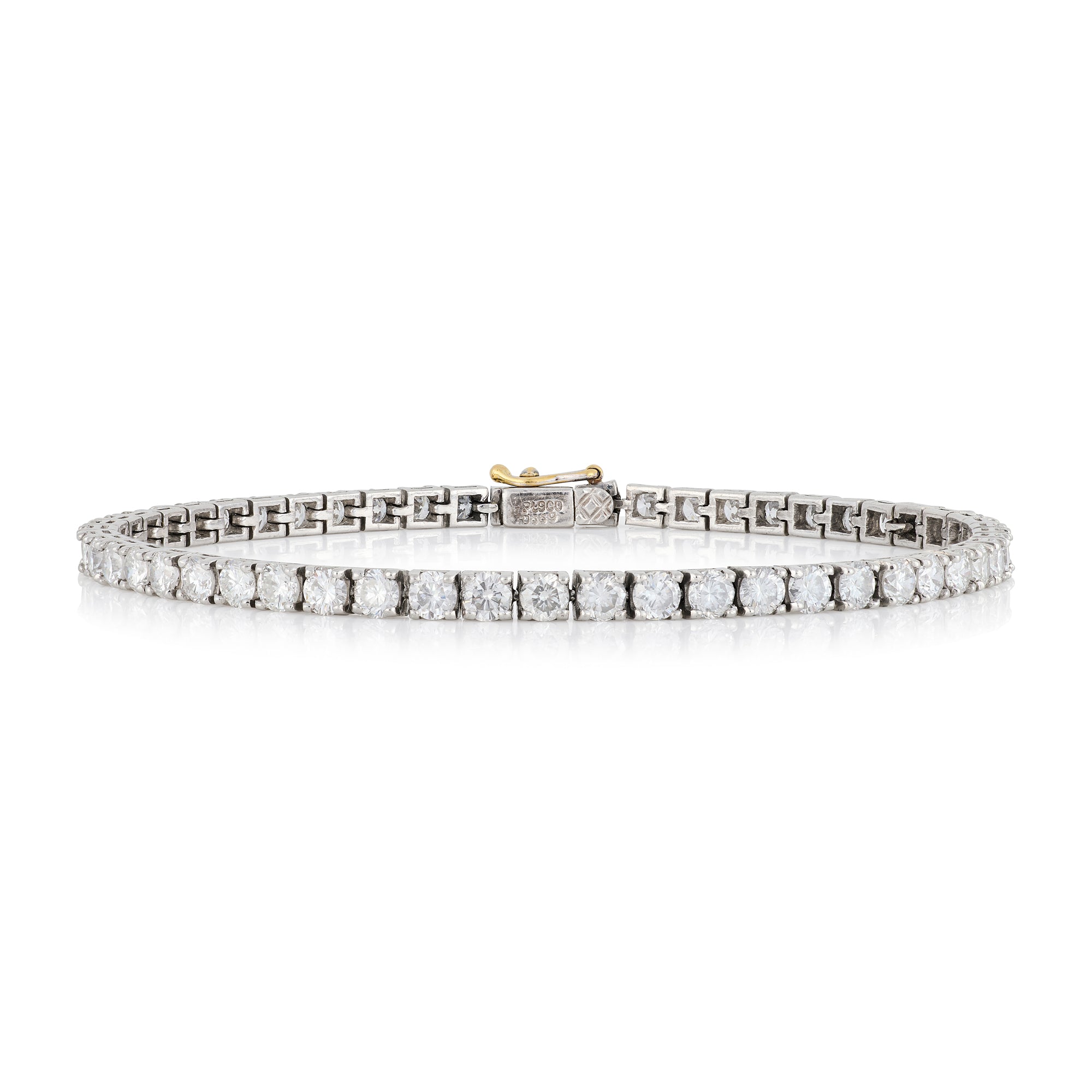 6.9ct Diamond Tennis Bracelet, Platinum - Wildsmith Jewellery