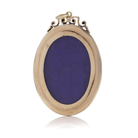Victorian Rose Cut Diamond & Onyx Locket - Wildsmith Jewellery