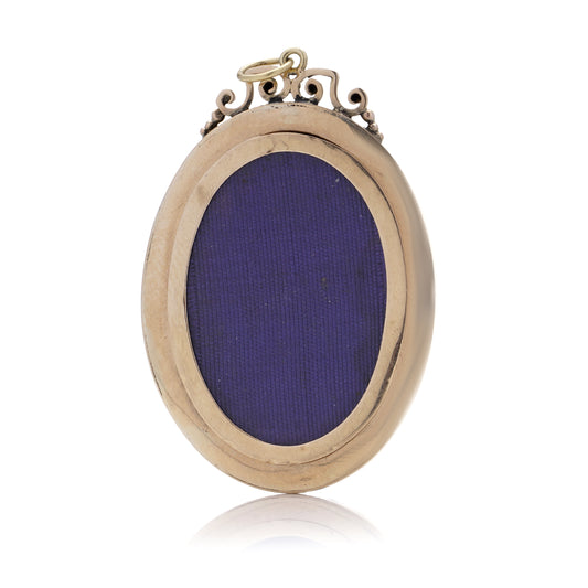 Victorian Rose Cut Diamond & Onyx Locket - Wildsmith Jewellery