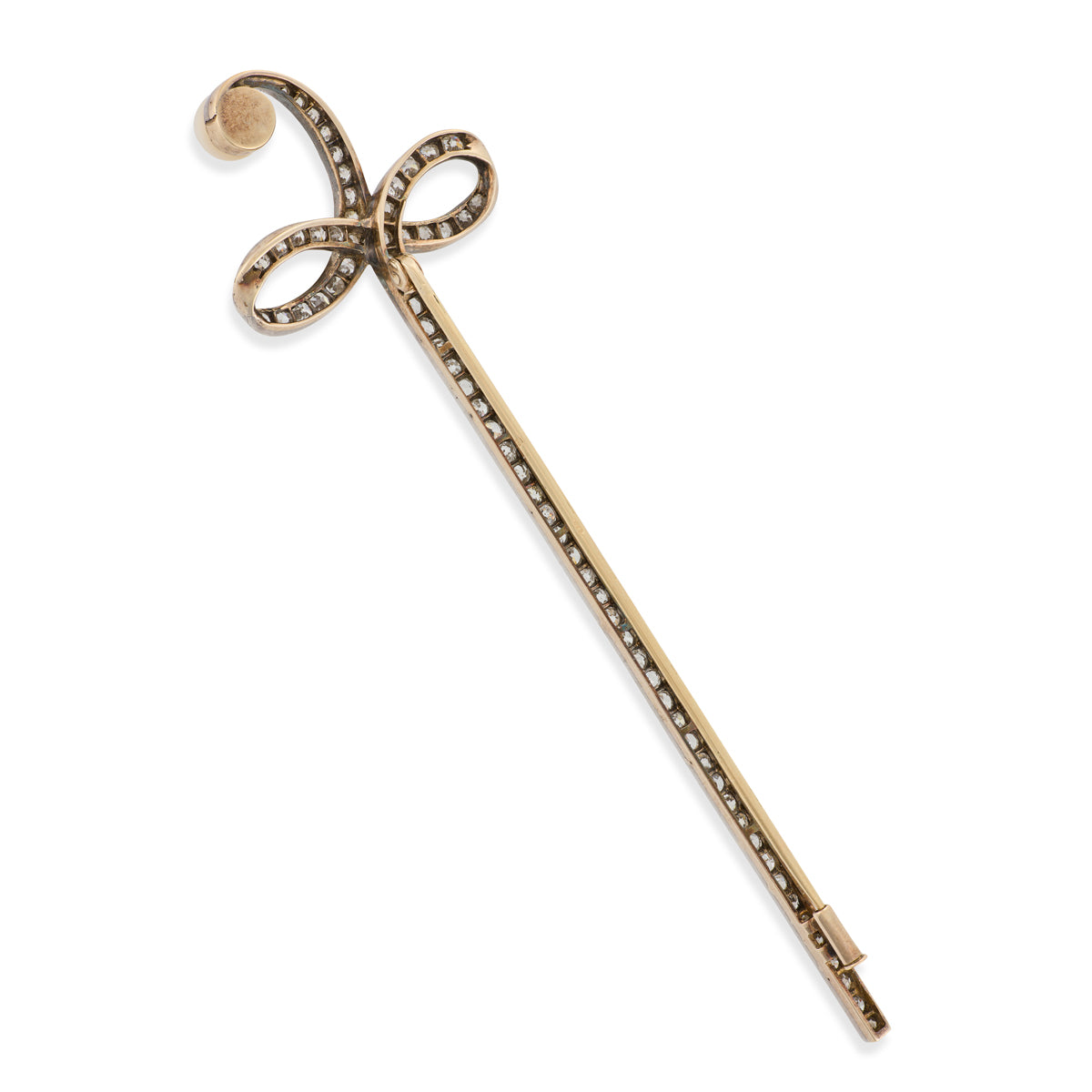 Antique Natural Pearl & Diamond Sword Brooch - Wildsmith Jewellery