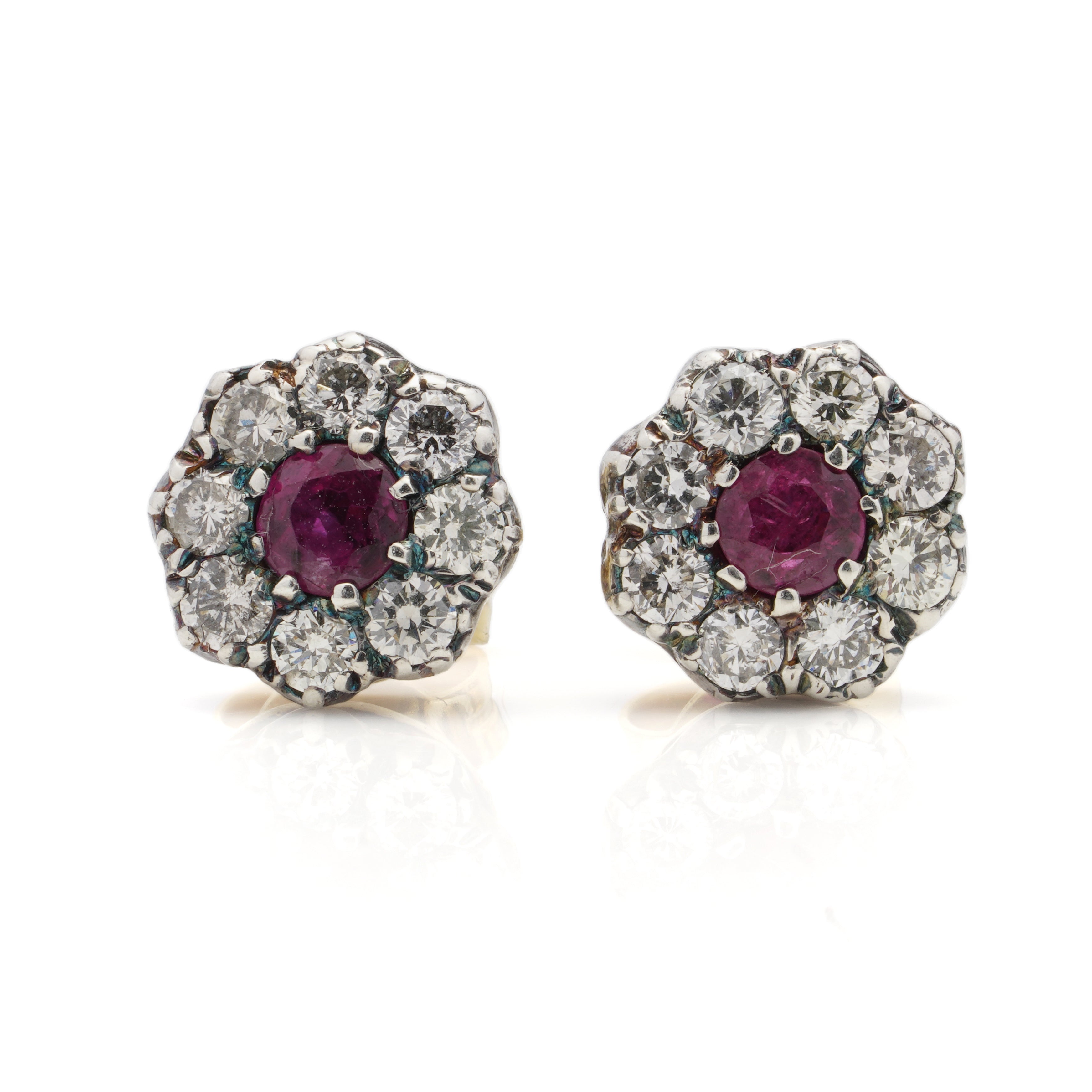 Ruby and Diamond Earrings - Wildsmith Jewellery