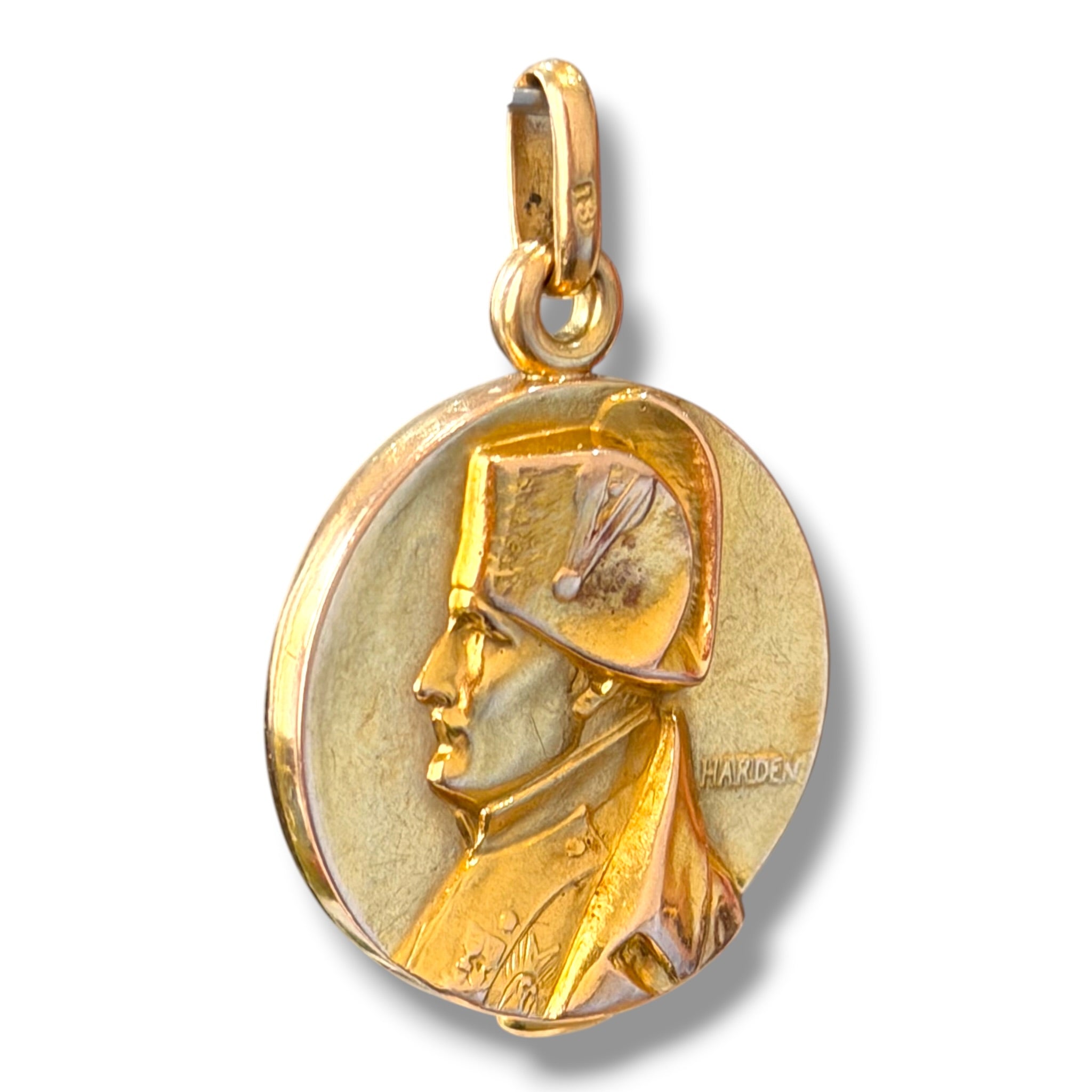 18ct Napoleon Bonaparte Military Locket Pendant - Wildsmith Jewellery