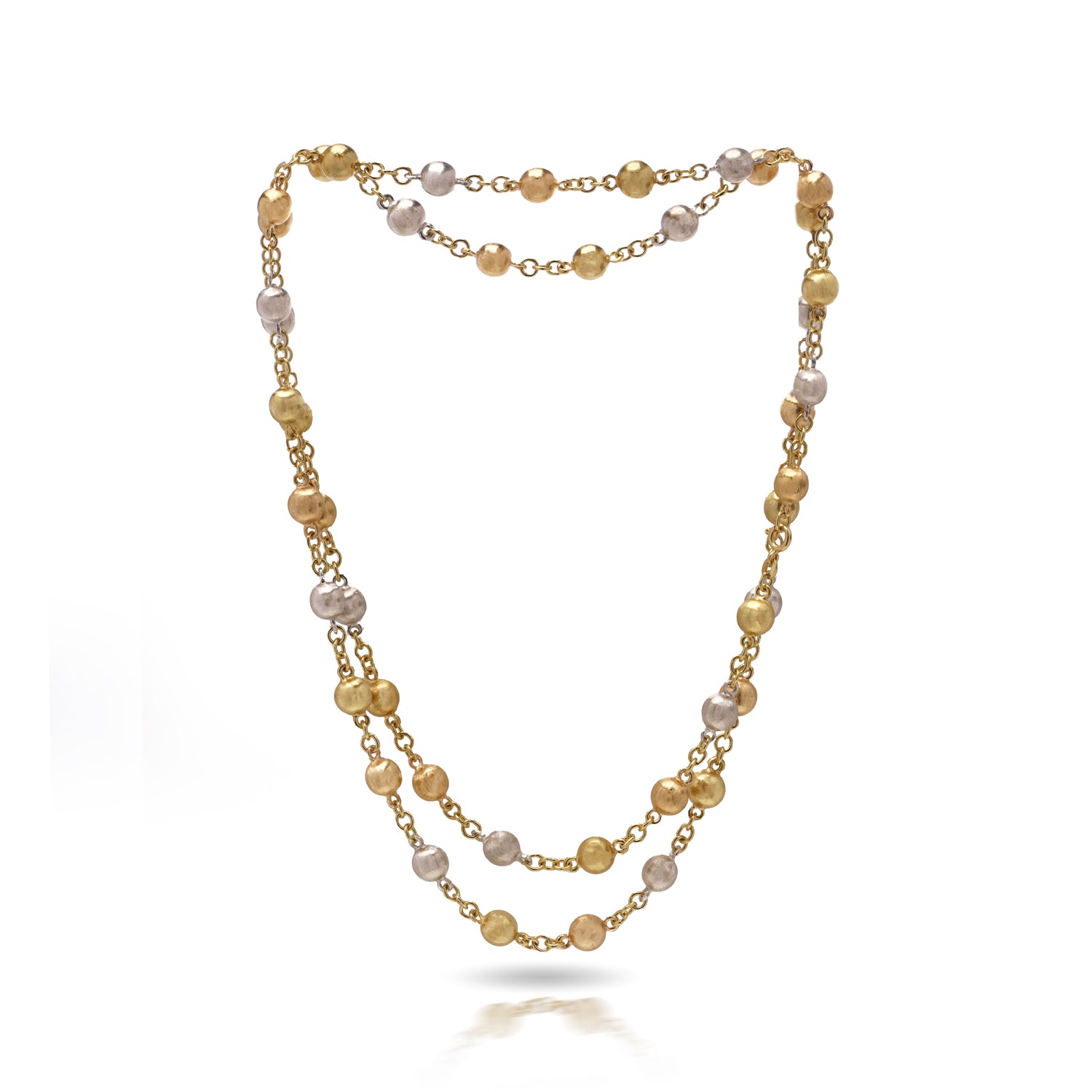 18ct Rose, White & Yellow Gold Necklace - Wildsmith Jewellery
