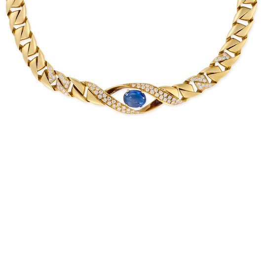 Vintage Cartier Sapphire & Diamond Collar