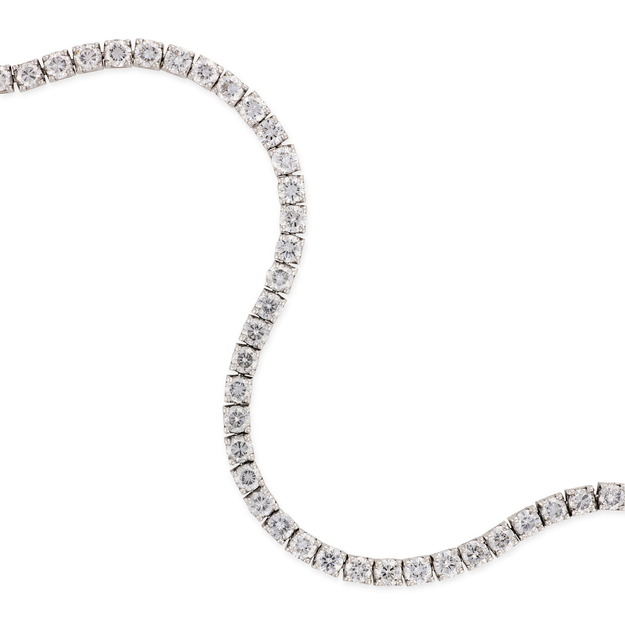 6.9ct Diamond Tennis Bracelet, Platinum - Wildsmith Jewellery