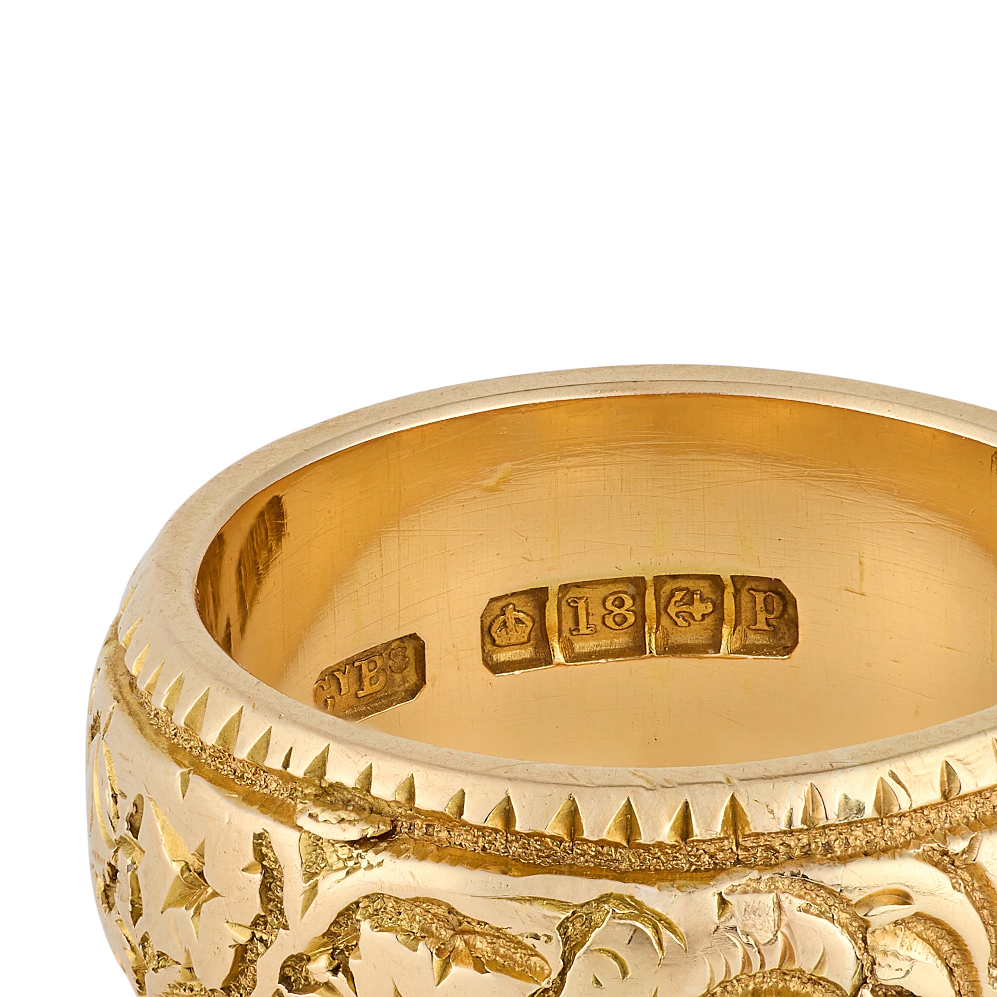 18ct Gold Ring Hallmarked 1939 8.5mm - Wildsmith Jewellery