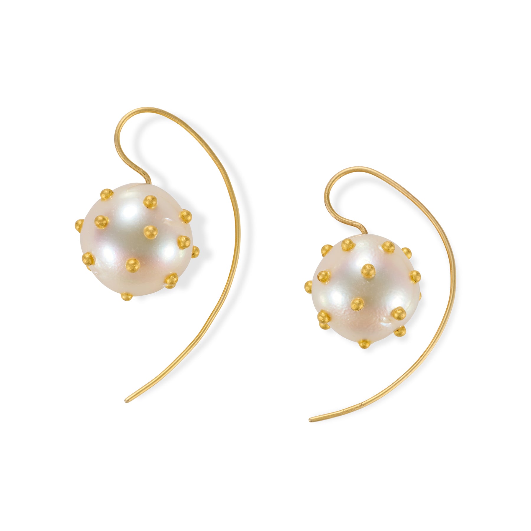 South Sea Pearl & Gold Earrings