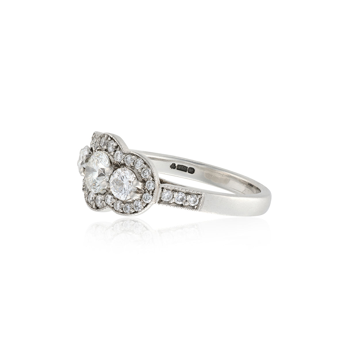 Diamond Three Stone Engagement Ring - Wildsmith Jewellery