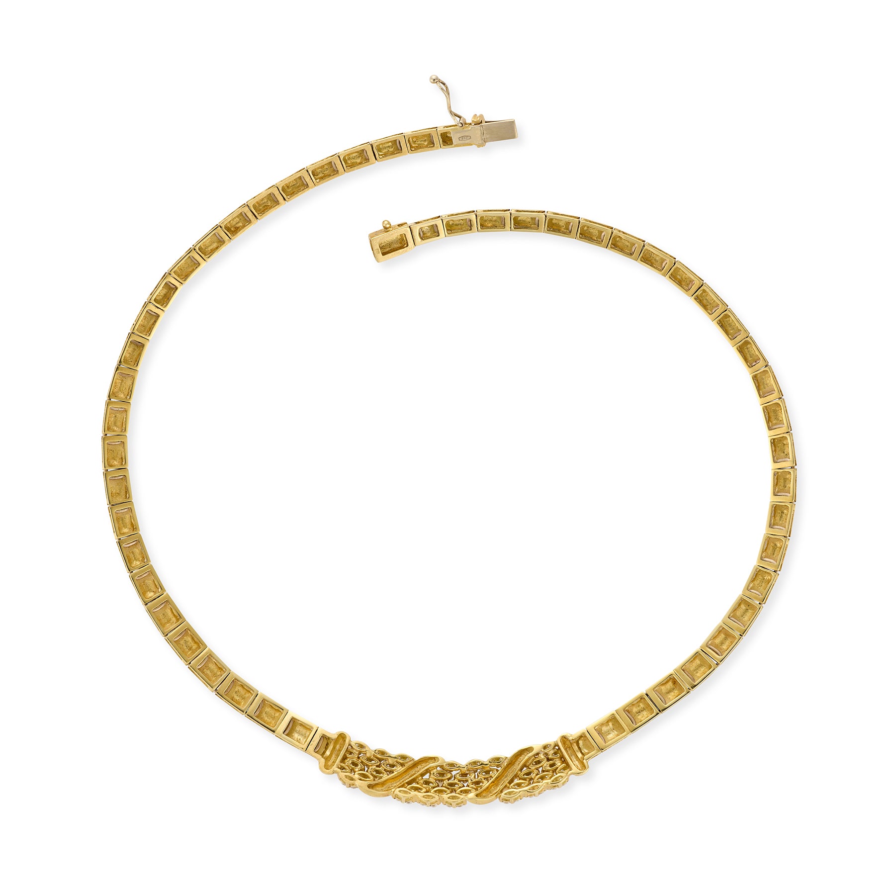 18ct Gold & Diamond Collar Necklace - Wildsmith Jewellery