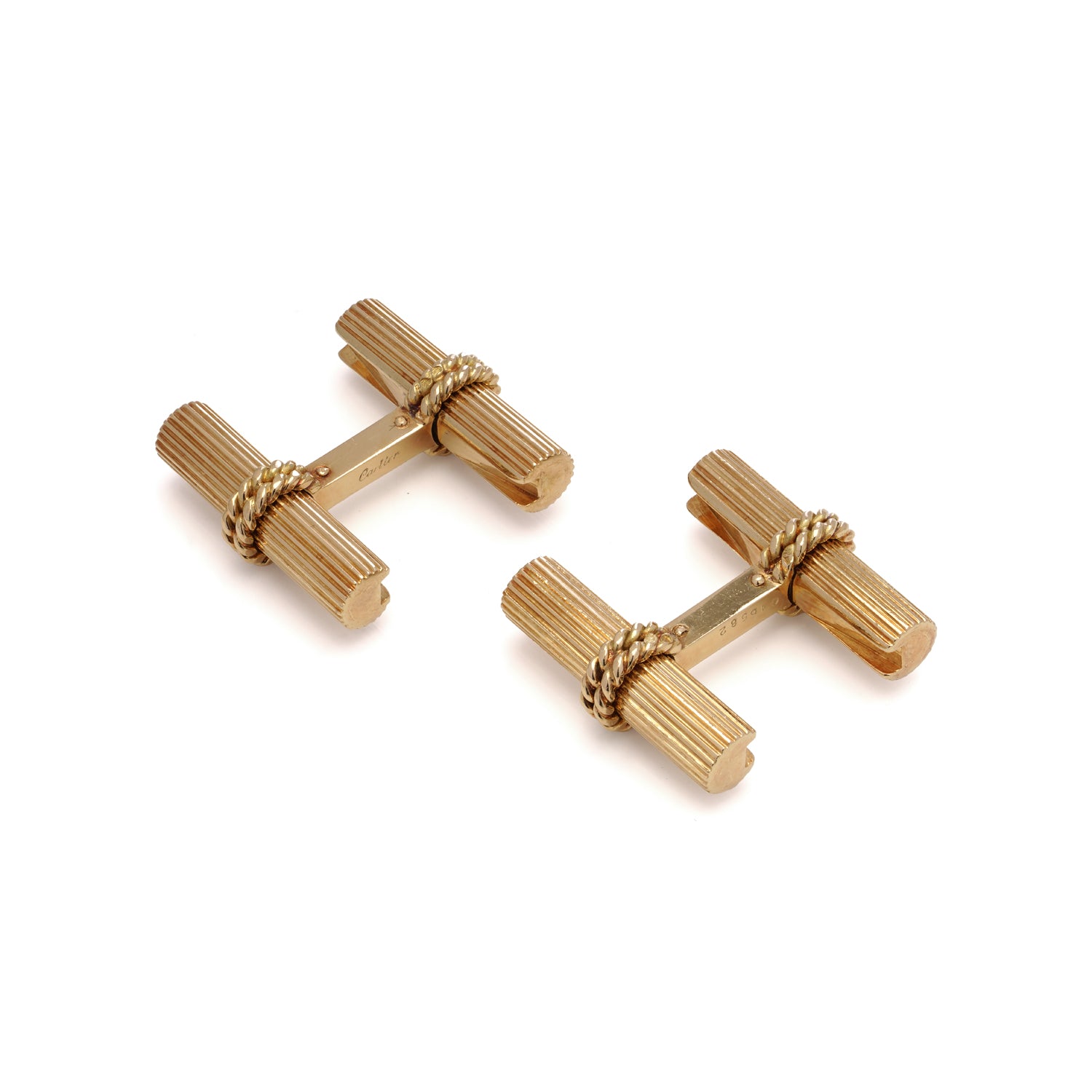 18ct Gold Cartier Cufflinks - Wildsmith Jewellery