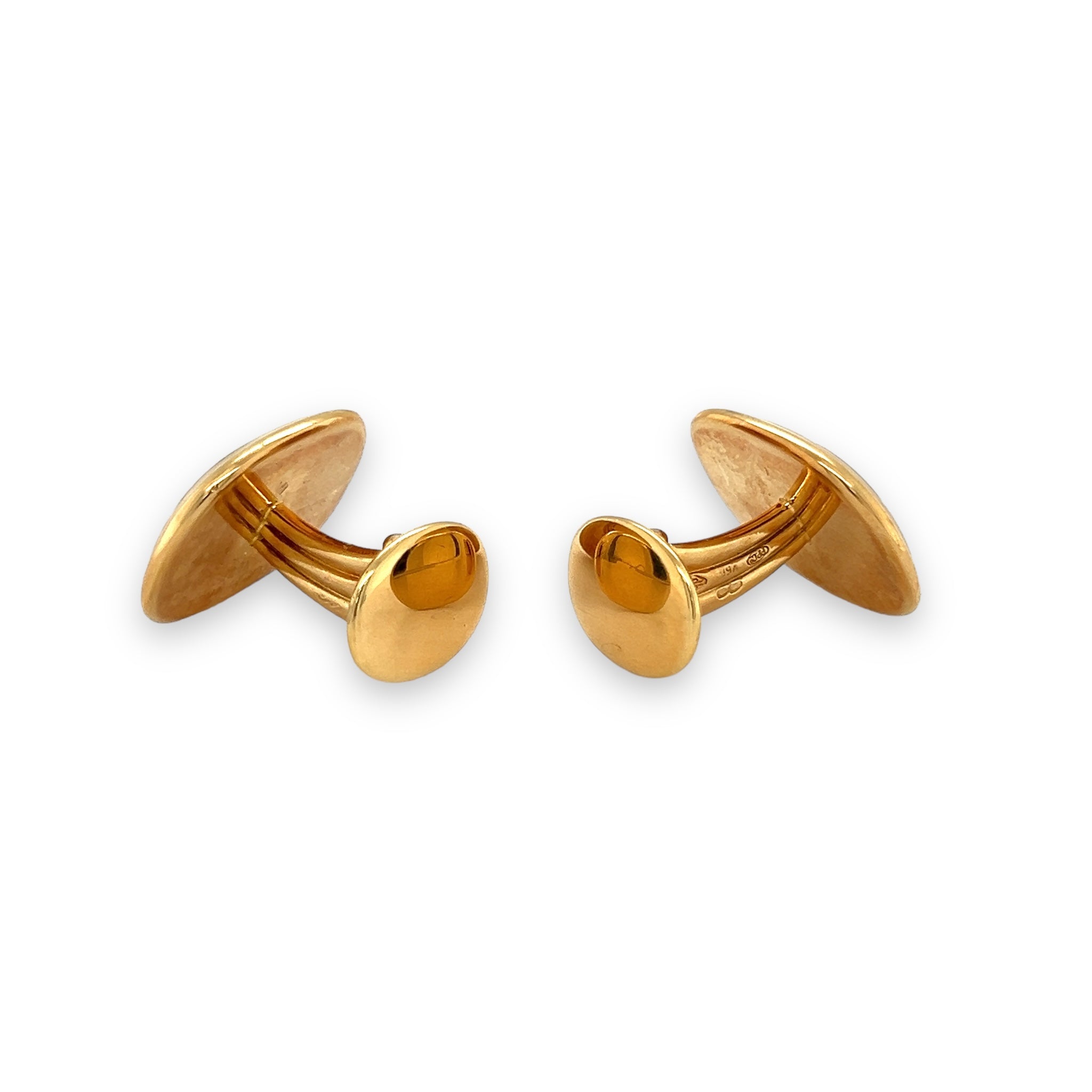 Patek Philippe Yellow Gold Ellipse Cufflinks - Wildsmith Jewellery