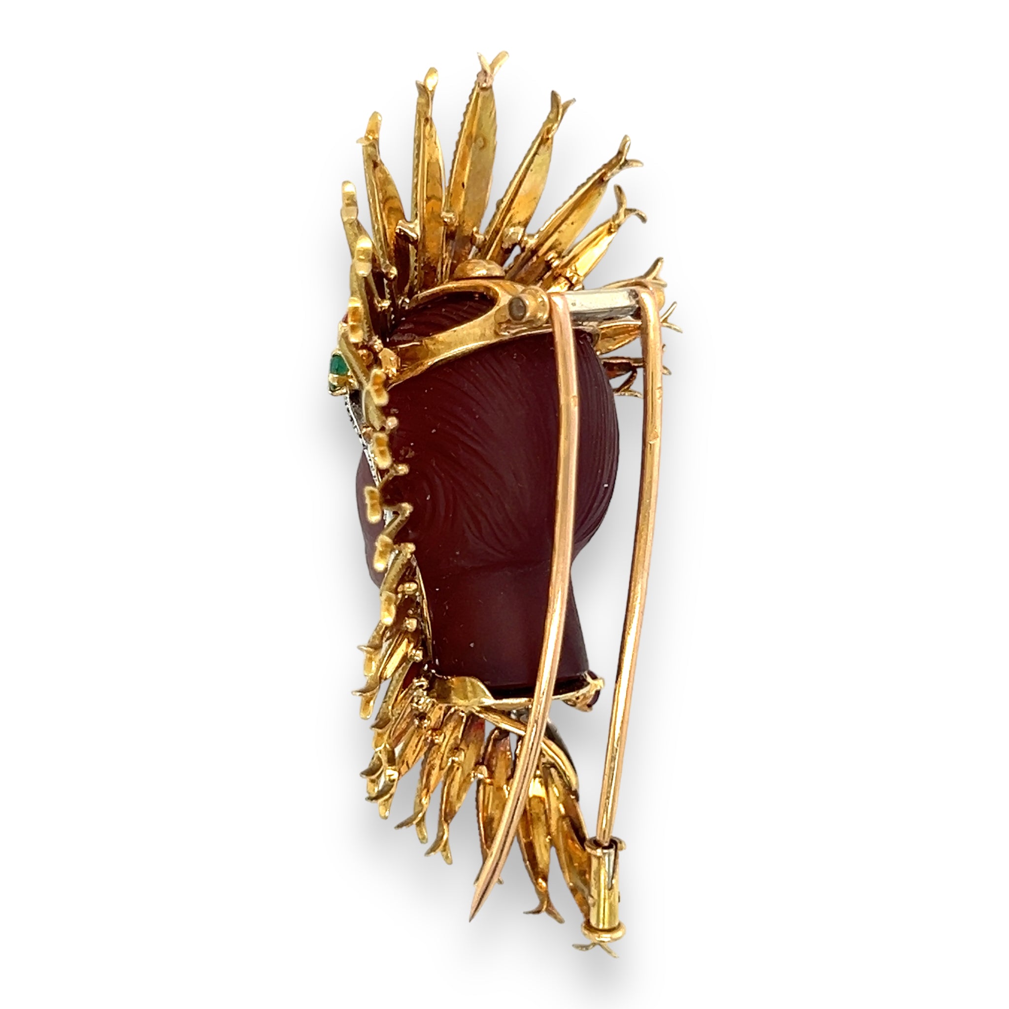 1950's Native American Chief Brooch, French - Wildsmith Jewellery