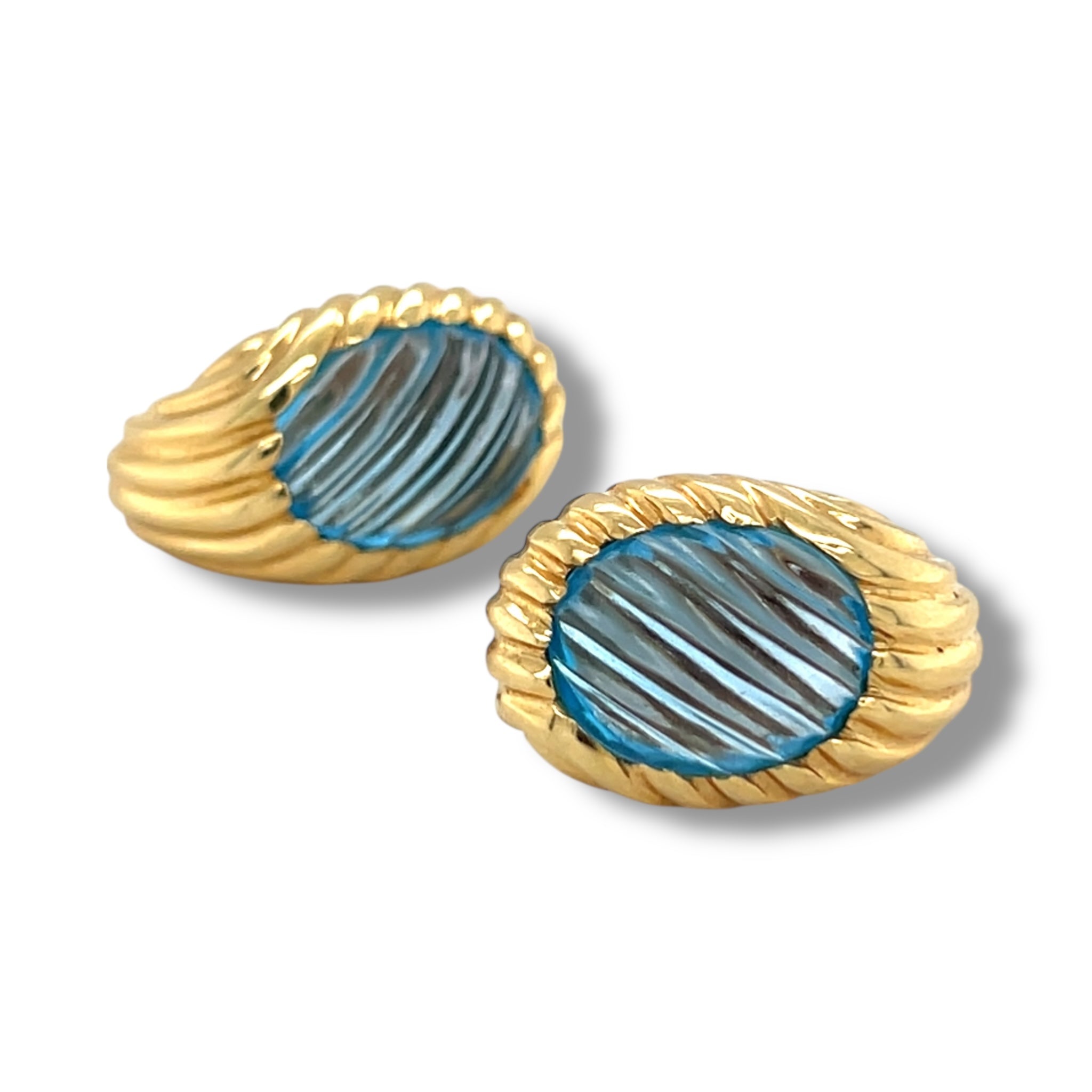 Gold & Topaz Earrings by Boucheron