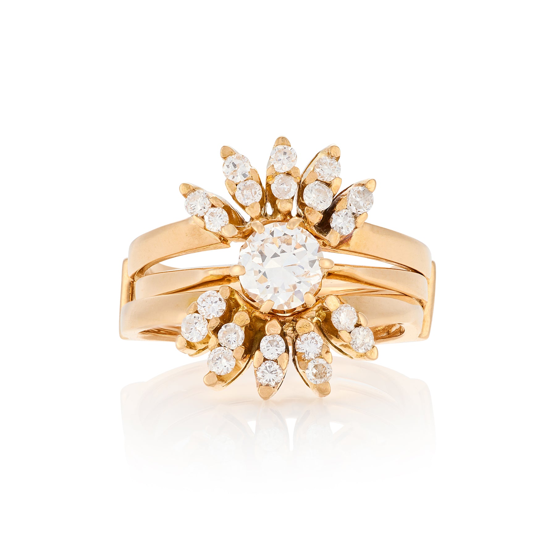 Diamond Solitaire Ring & Diamond Jacket