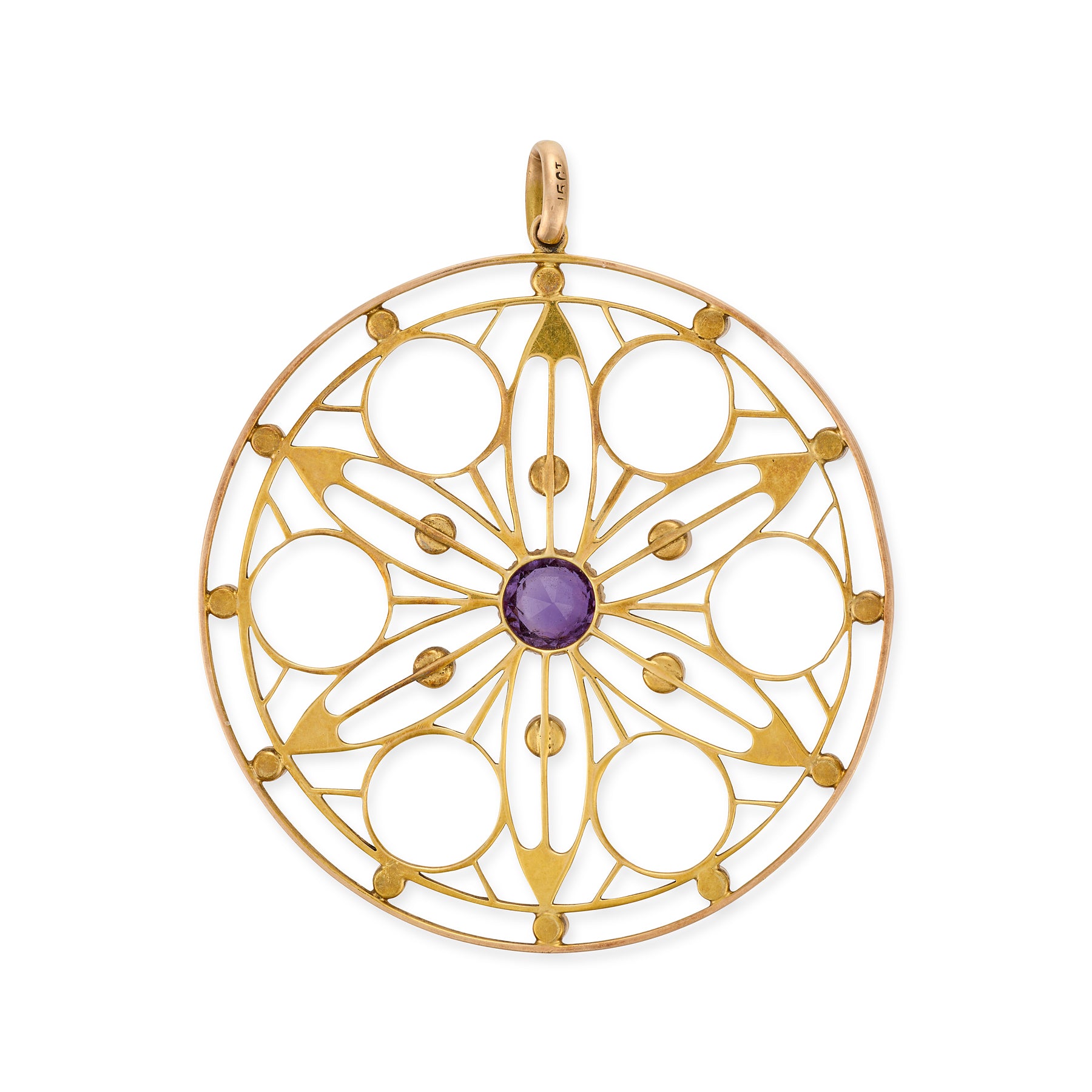 Victorian Amethyst & Pearl Pendant