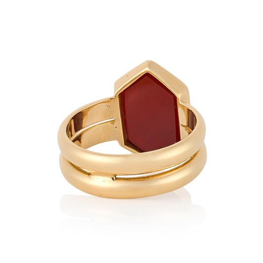 Victorian 18ct Gold and Carved Carnelian Signet Ring - Wildsmith Jewellery