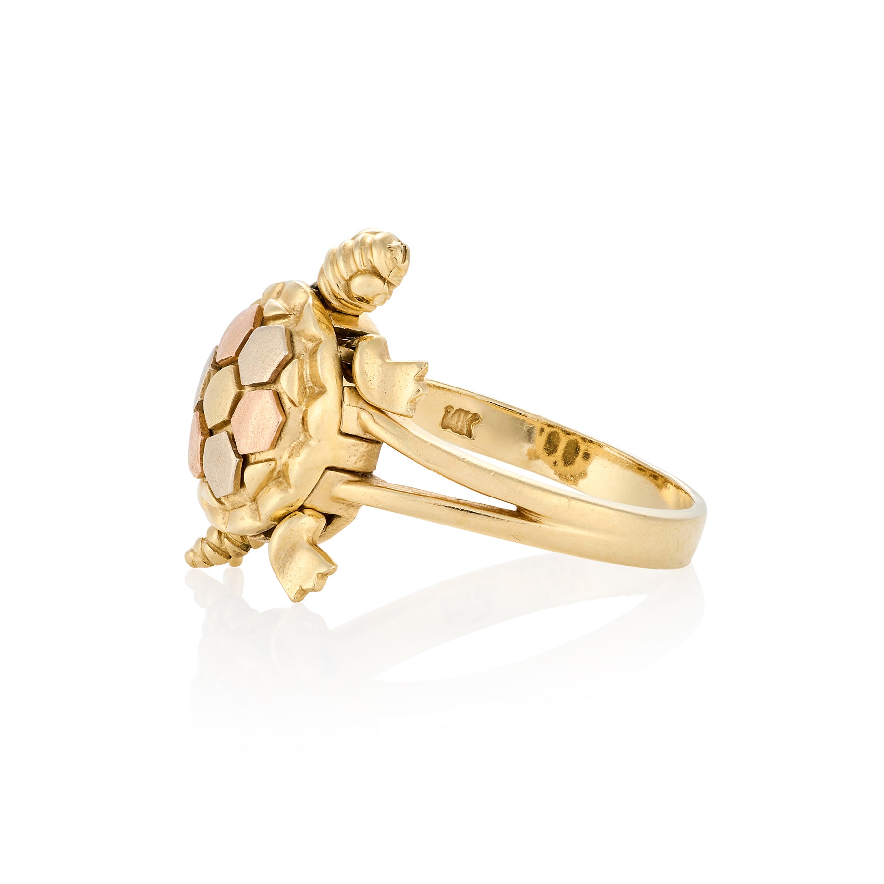 Vintage 14ct Gold Turtle Ring