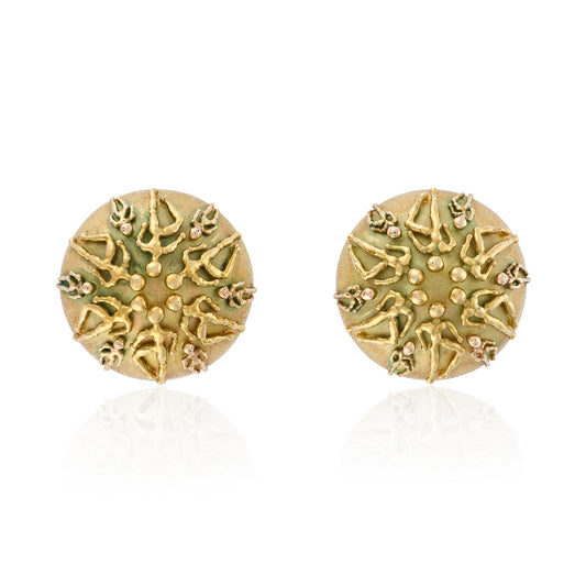 1970s Stuart Devlin “People” Earrings, 18ct Gold - Wildsmith Jewellery
