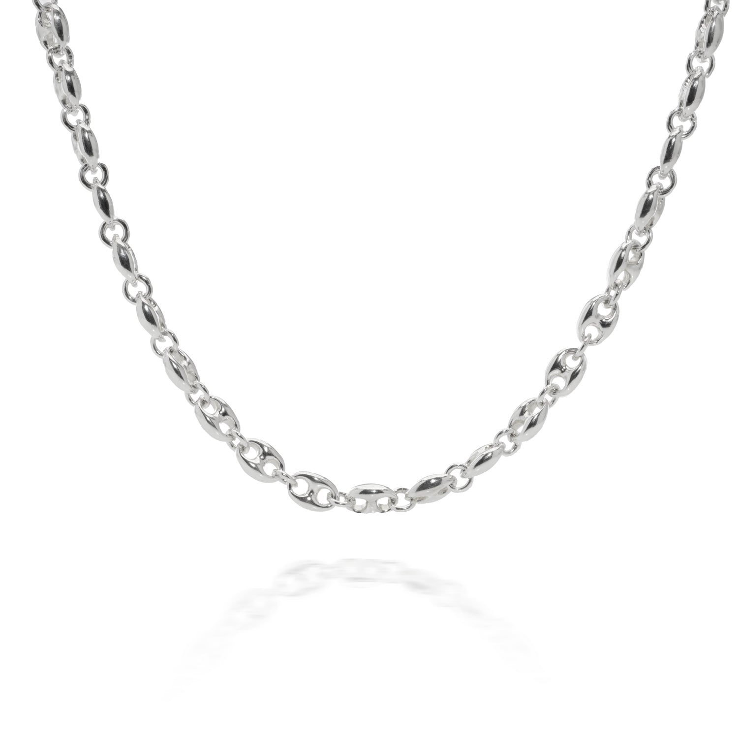 Sterling Silver Ship Link Necklace - Wildsmith Jewellery
