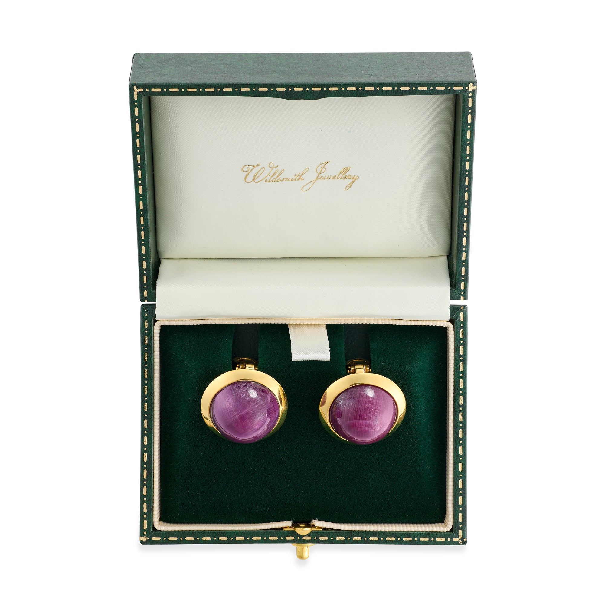 Vintage Ruby & 18ct Gold Earrings - Wildsmith Jewellery