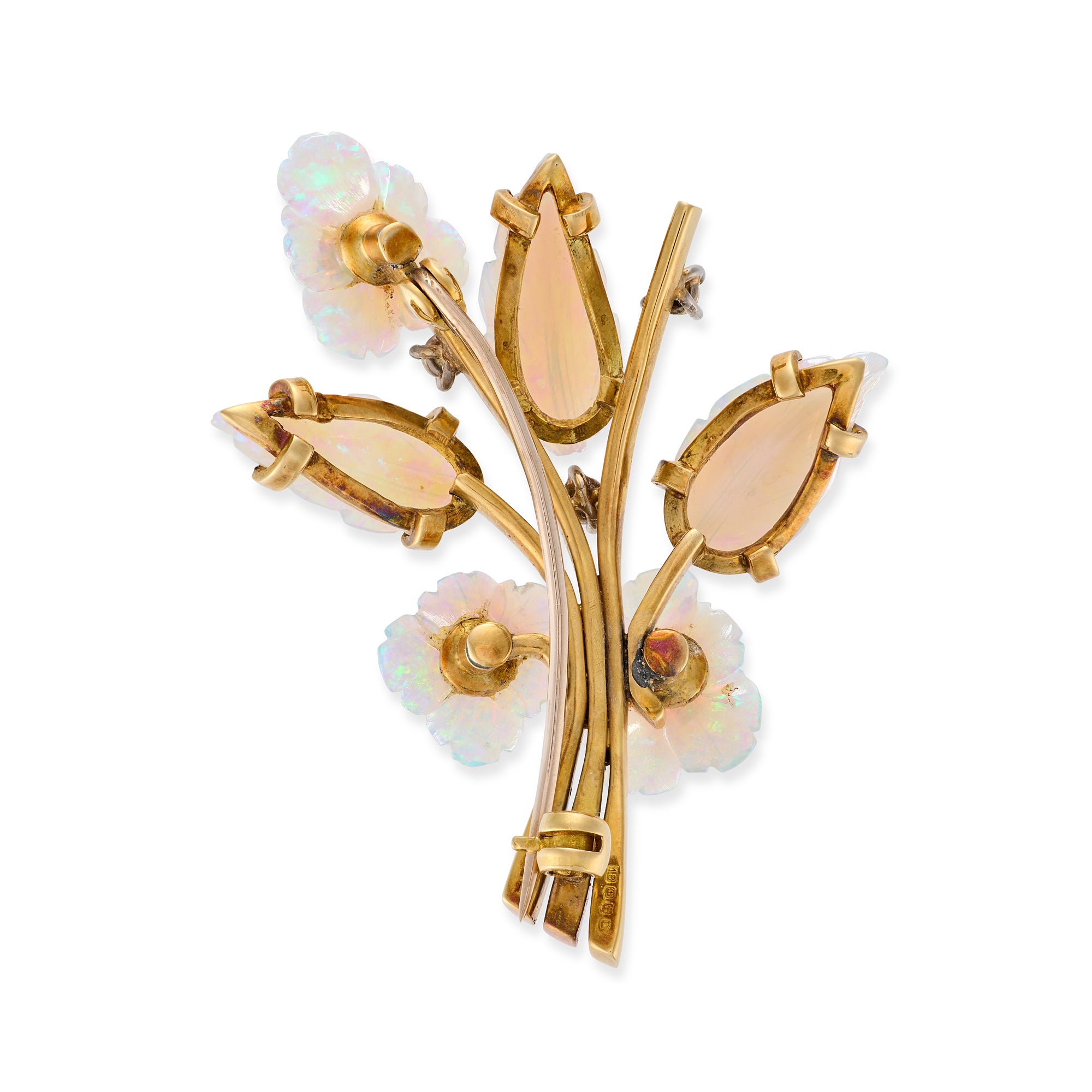 Opal, Ruby and Diamond Brooch by Mappin & Webb - Wildsmith Jewellery