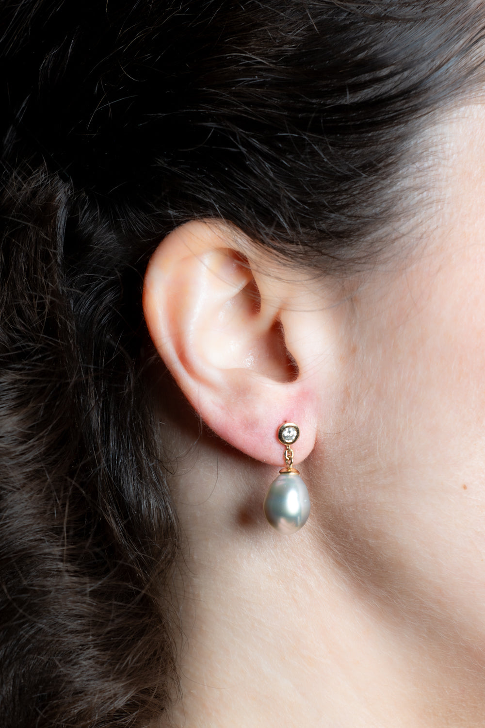 Pearl and Diamond Earrings - Wildsmith Jewellery