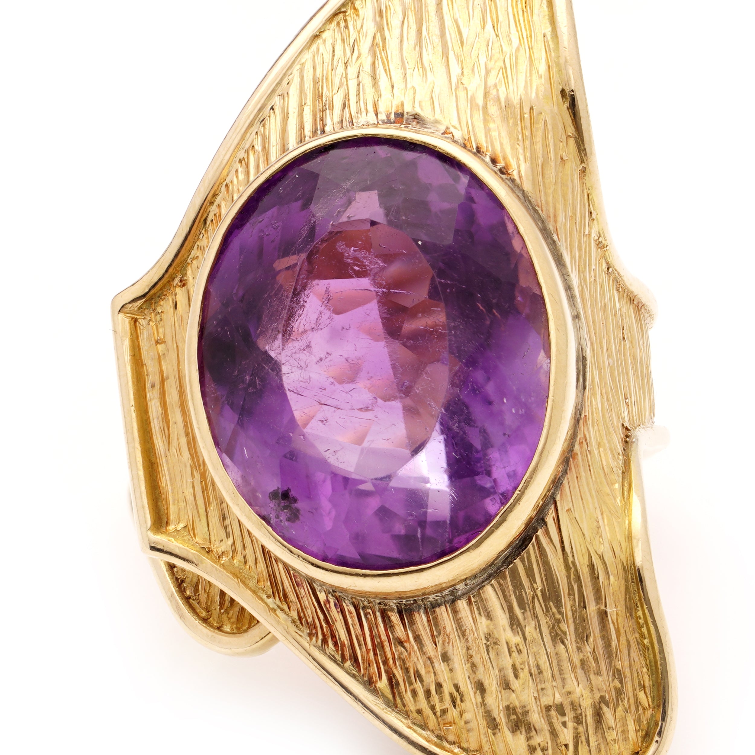 1970's 18ct Gold & Amethyst Ring, French - Wildsmith Jewellery