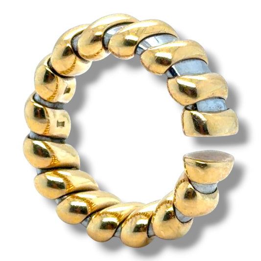 Vintage Bvlgari 18ct Gold & Steel Ring