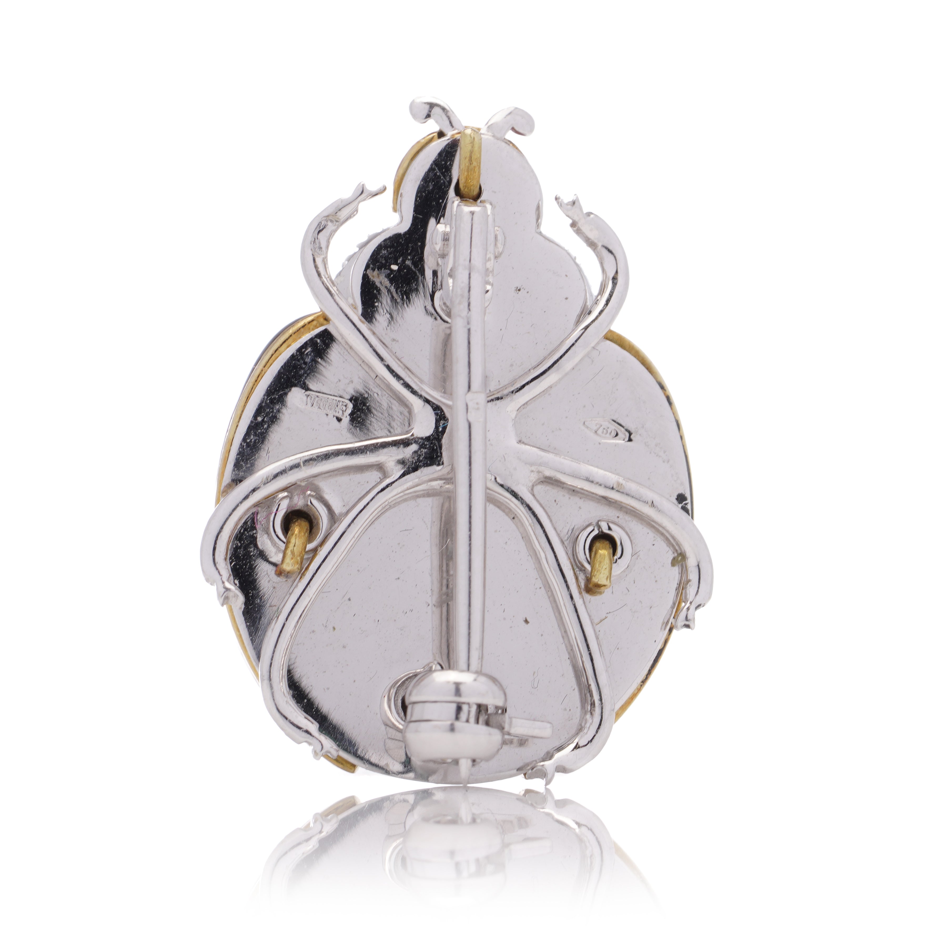 18ct Gold, Diamond & Enamel Ladybird Brooch - Wildsmith Jewellery