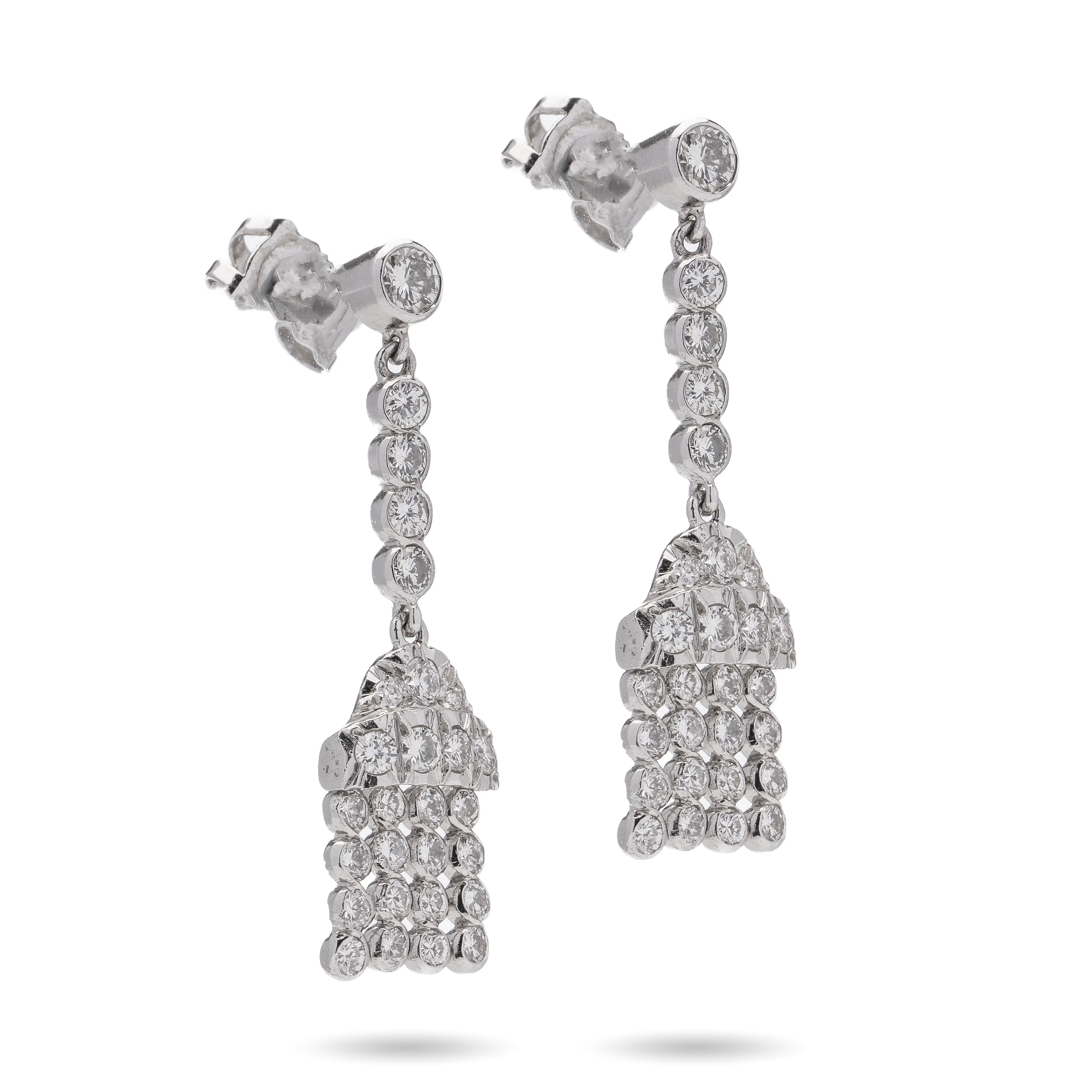 Diamond Drop Earrings - Wildsmith Jewellery