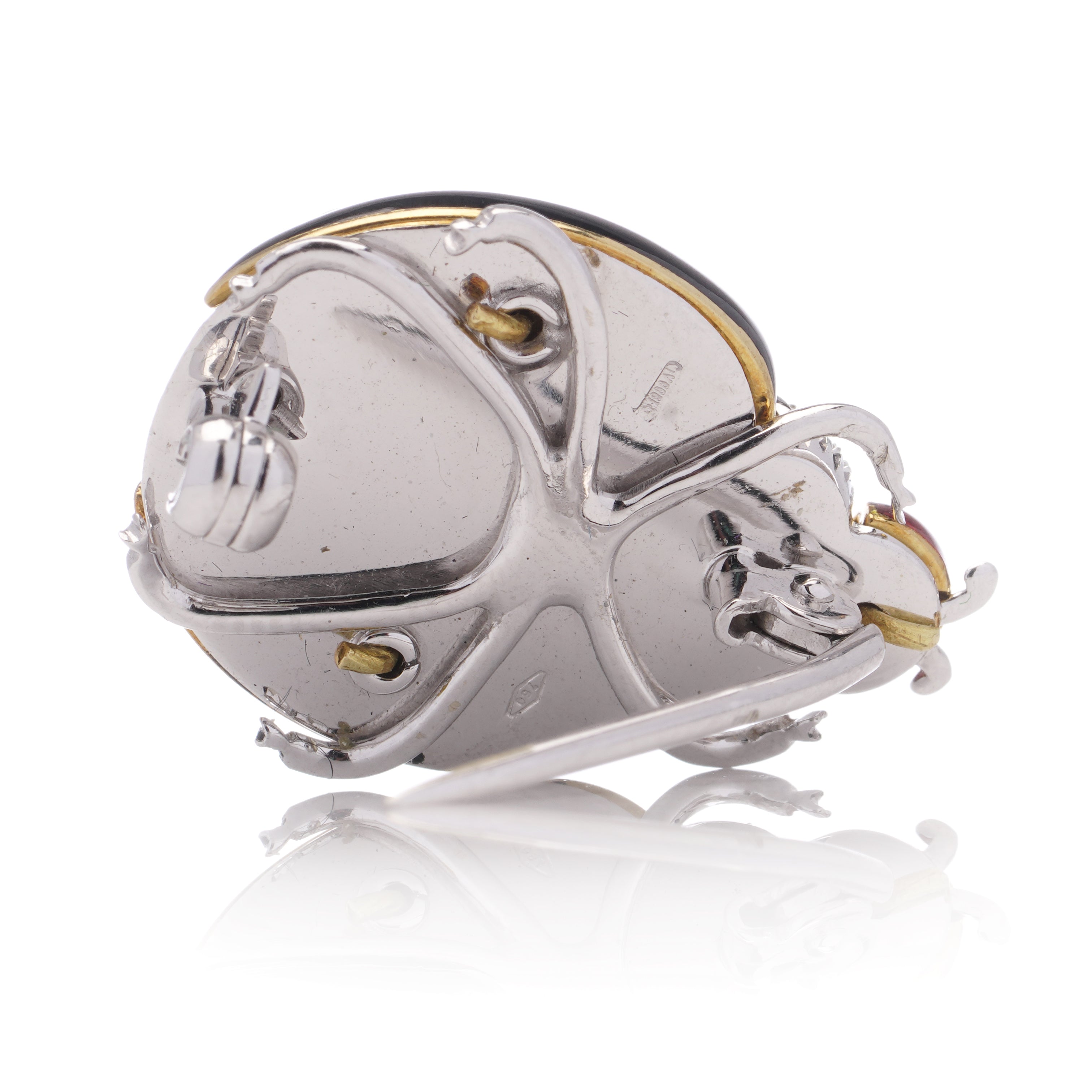 18ct Gold, Diamond & Enamel Ladybird Brooch - Wildsmith Jewellery