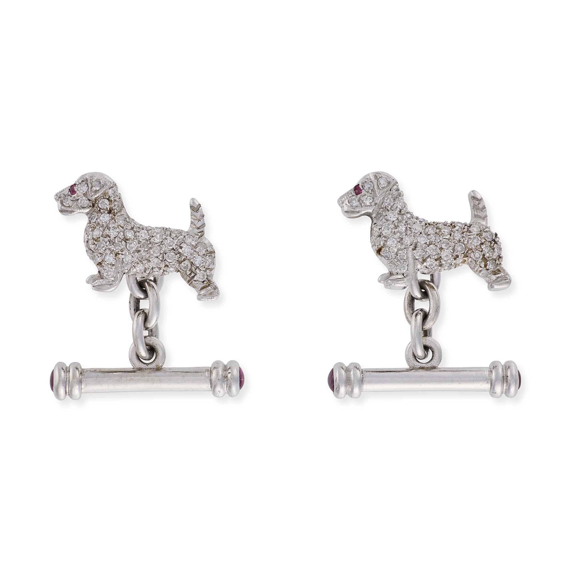 Diamond Dog Cufflinks - Wildsmith Jewellery