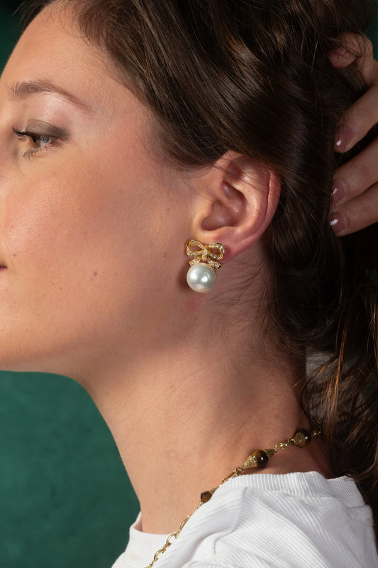 South Sea Pearl & Diamond Earrings - Wildsmith Jewellery