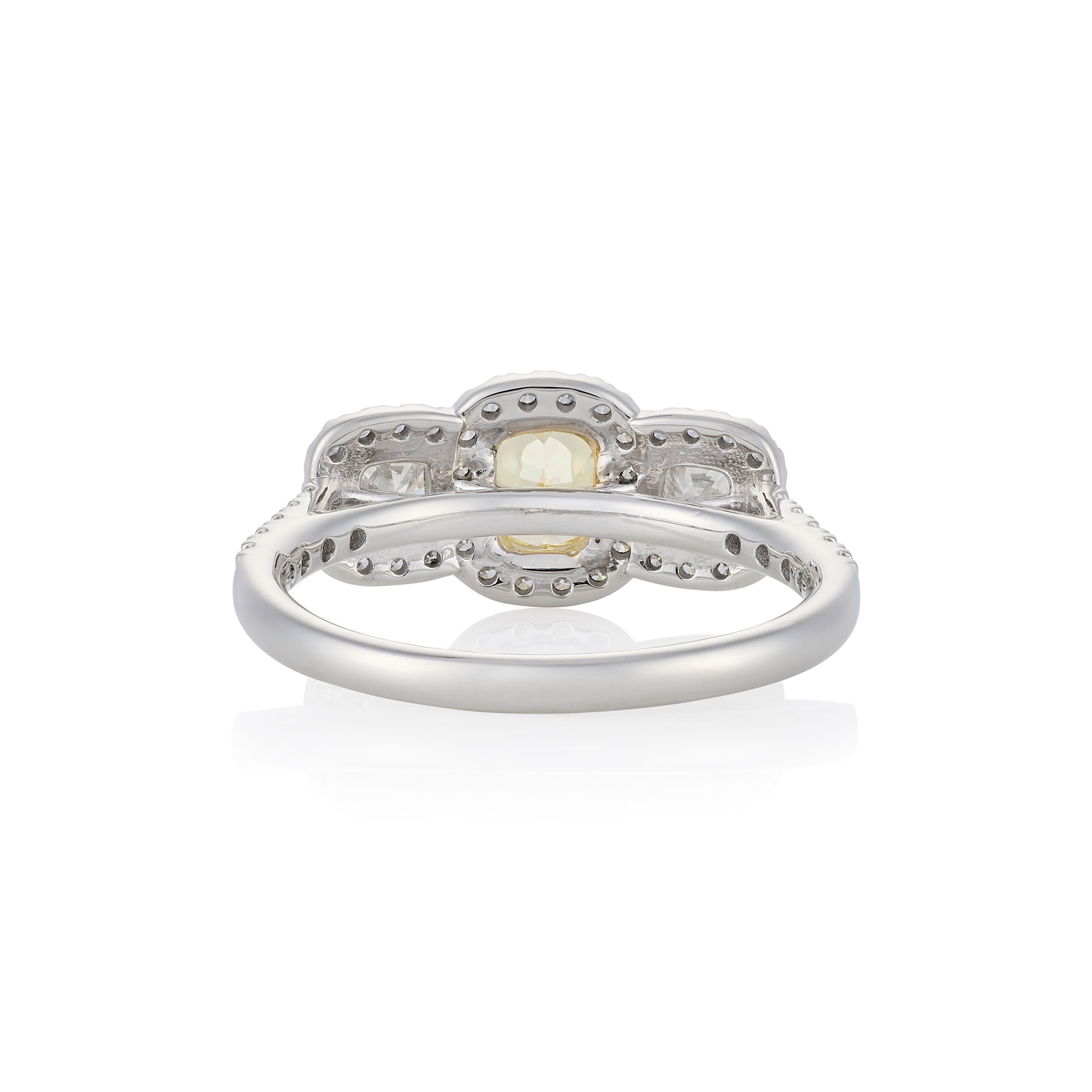 Yellow Diamond Three Stone Ring - Wildsmith Jewellery