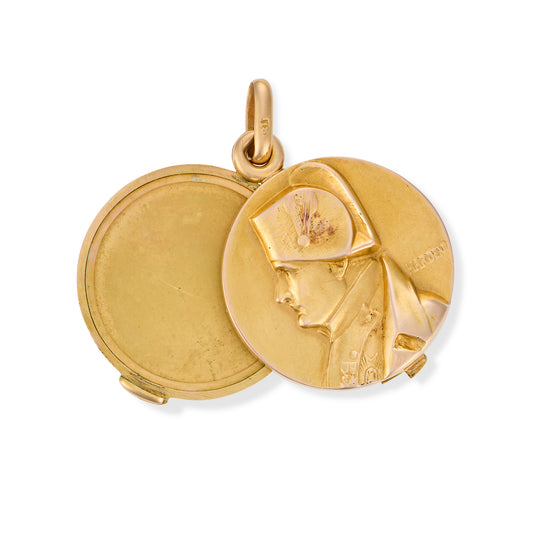 18ct Napoleon Bonaparte Military Locket Pendant