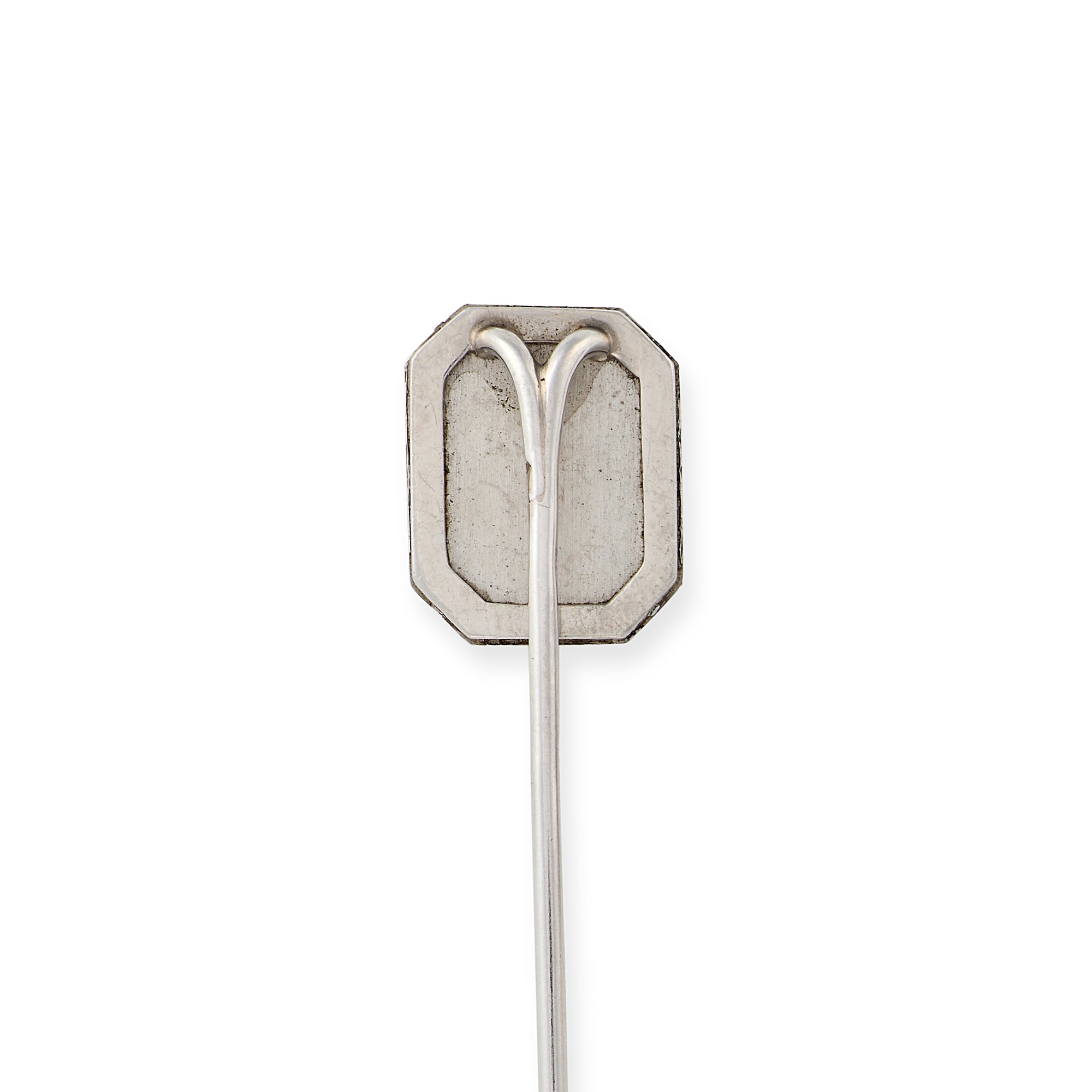 Ceramic & Diamond Cherub Miniature Stickpin, probably by Fernand Paillet - Wildsmith Jewellery
