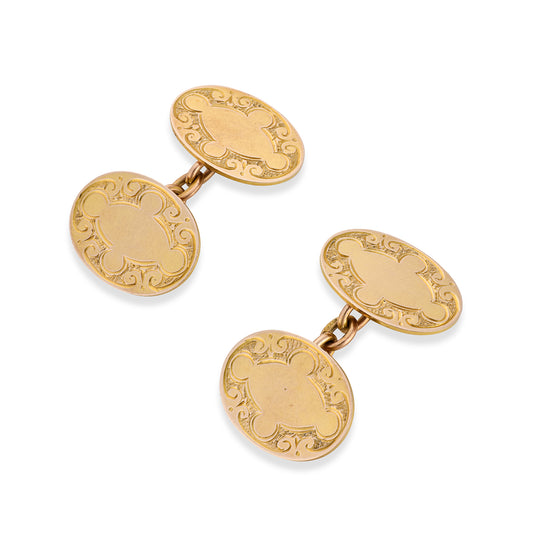Edwardian Rose Gold Cufflinks