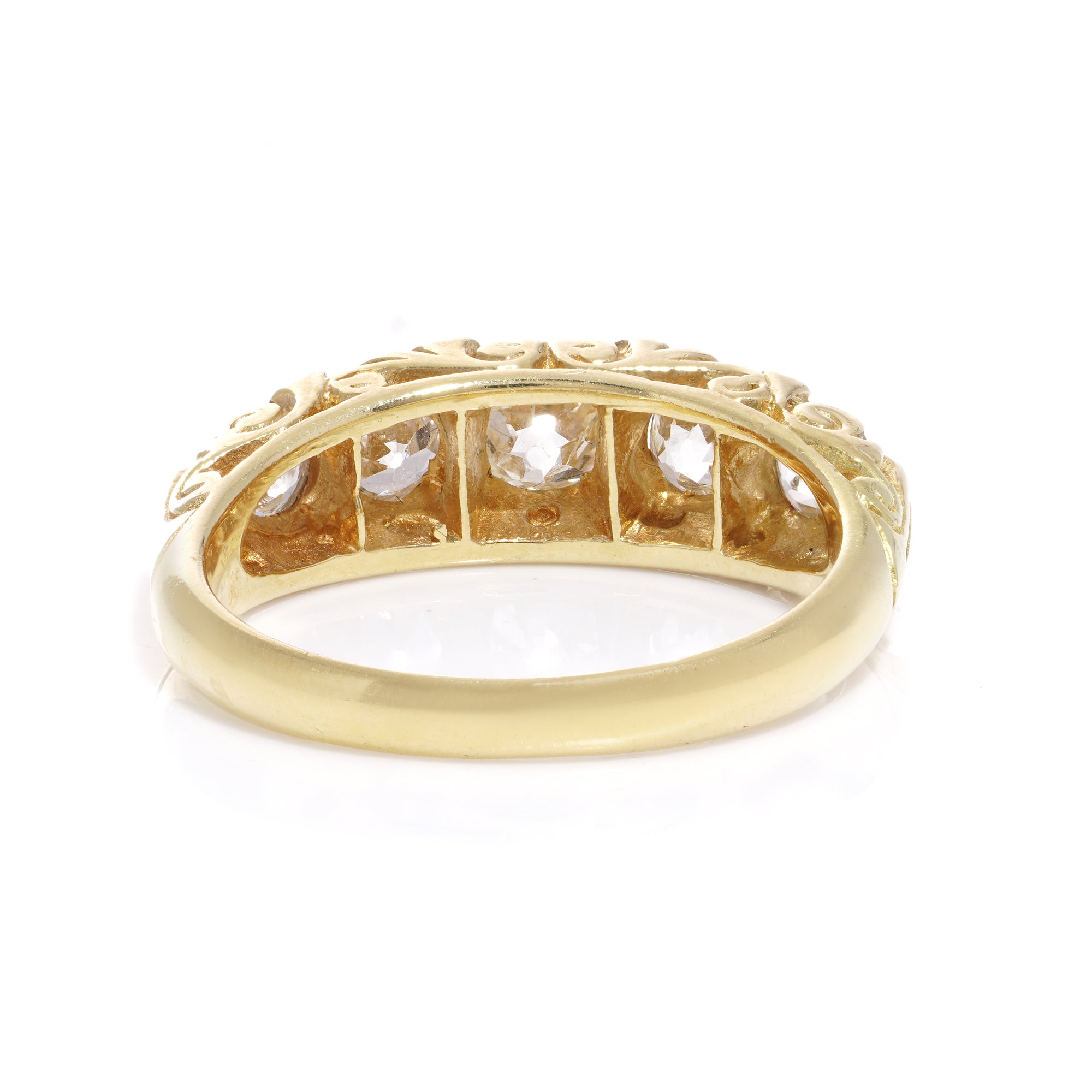 Gold & Diamond Five Stone Ring - Wildsmith Jewellery