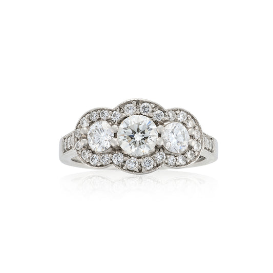 Diamond Three Stone Engagement Ring - Wildsmith Jewellery